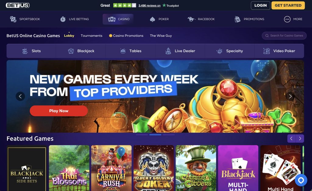 BetUS Casino Games That Pay Real Money